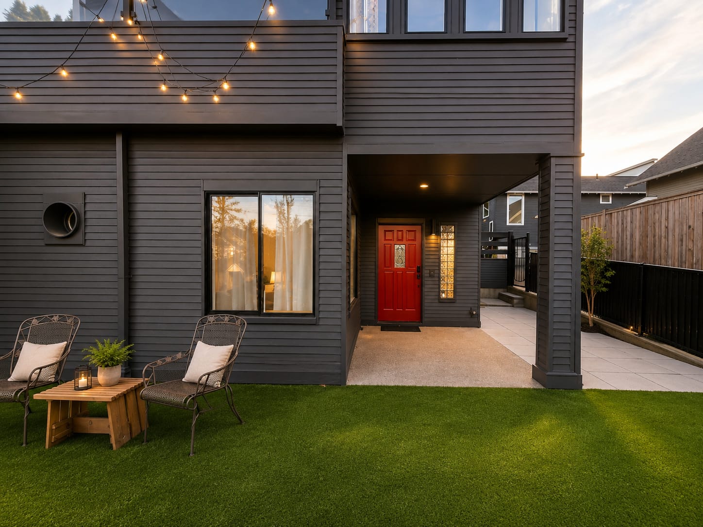 Warm interior detail of a managed home